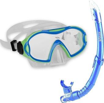Voit Junior Maske Snorkel Set Mavi-Yeşil