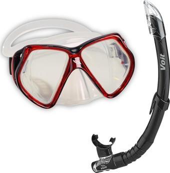Voit Maske Snorkel Set Kırmızı-Siyah