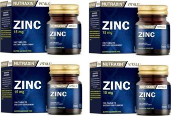 Nutraxin Zinc 15 Mg 100 Tablet X4 Adet