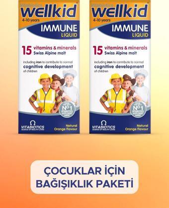 Wellkid Immune Liquid Immune Liquid Çocuk Multivitamini