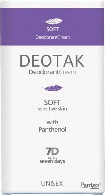 Deotak Unisex Krem Deodorant Soft 35 Ml