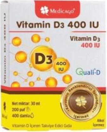 Medicago Vitamin D3 400 Iu Puf 30 Ml