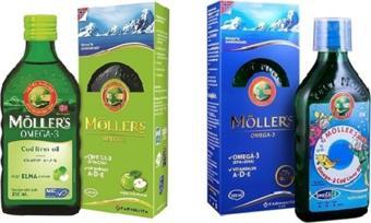 Möller'S A, D Ve E Vitaminleri Içeren Balık Yağı 2Li Elma Ve Tutti Frutti Aromalı