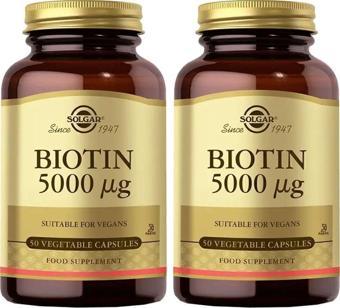 Solgar Biotin 5000 Mcg 50 Bitkisel Kapsül 2 Adet