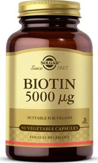 Solgar Biotin 5000 Mcg 50 Kapsül