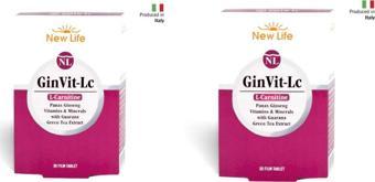 New Life Ginvit-Lc L- Carnitine 30 Film Tablet 2 Kutu