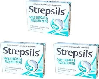 Strepsils Mentollü 24 Pastil 3 Adet