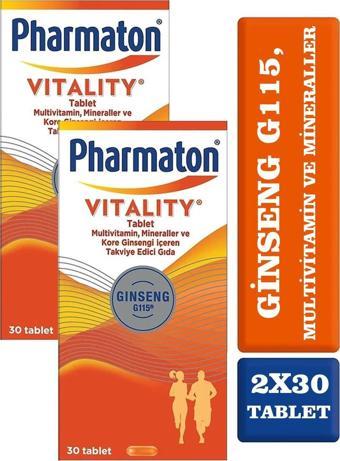 Pharmaton Vitality 30 Tablet 2 Adet