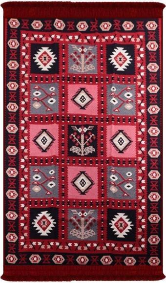 Bigghome Çift Taraflı Kilim, Makinede Yıkanabilir, Modern Desenli, 80*150 cm, SA1619B