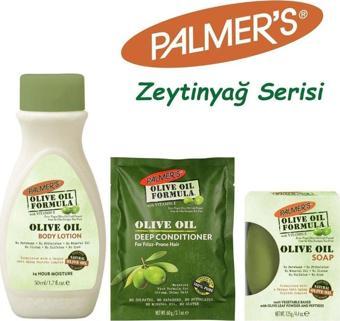 Palmer's Olive Oil Formula Olive Oil Deep Conditioner+Soap+Body Lotion Zeytinyağ Serisi