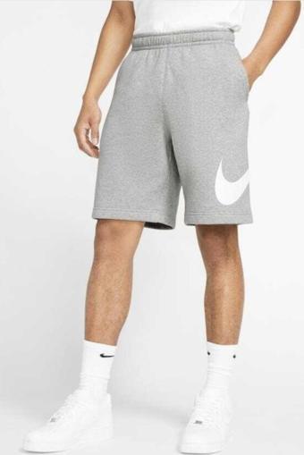 Nike NSW Club Short Erkek Pamuklu Gri Şort
