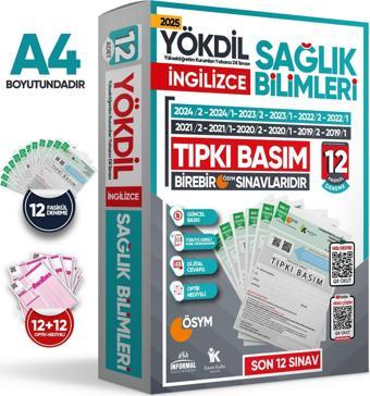 2025 YÖKDİL İngilizce SAĞLIK BİLİMLERİ ÖSYM Çıkmış Soru Tıpkı Basım Paket Deneme 12li Türkiye Geneli - Karakutu Yayınları