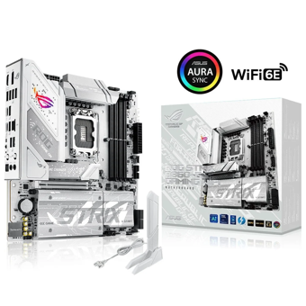 ASUS ROG STRIX B860-G GAMING WIFI, 4xDDR5, 4xM.2, HDMI, DP, Type-C, Wi-Fi 7, Bluetooth v5.4, Intel Core Ultra CPU(Seri 2