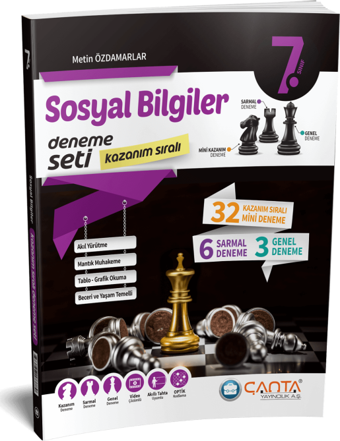 Çanta yayınları 7. Sınıf Sosyal Bilgiler Kazanım Sıralı Deneme Seti - Çanta Yayınları