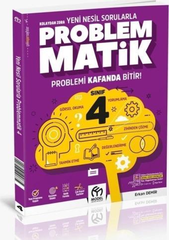 4. Sınıf Kolaydan Zora Yeni Nesil Sorularla Problemmatik - Model Yayınları