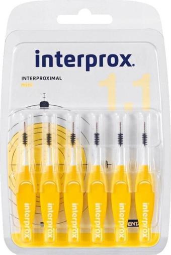 İnterprox Interprox Interproximal Mini 1.1Mm Arayüz Fırçası 6 Adet Sarı
