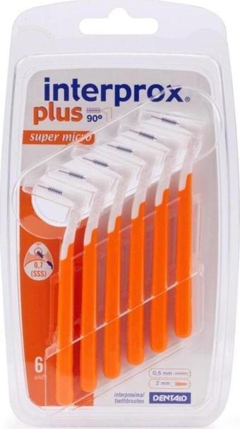 İnterprox Interprox Plus Süper Micro 0.7Mm Arayüz Fırçası 6 Adet Turuncu