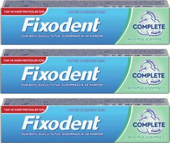 Fixodent Complete Diş Protez Yapıştırıcı Aromasız 47G X3 Adet