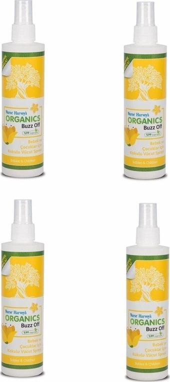 Nurse Harvey'S Organics Buzz Off Sinek & Haşere Kovucu Sprey 4X175 Ml