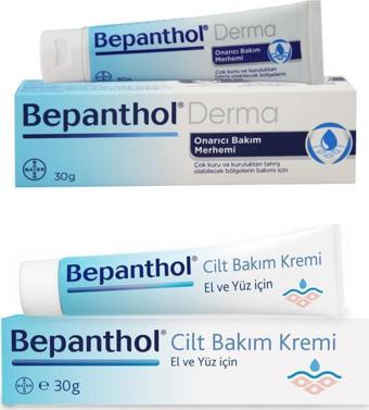 Bepanthol Cilt Bakım Kremi 30 Gr + Derma Onarıcı Bakım Kremi 30 Gr