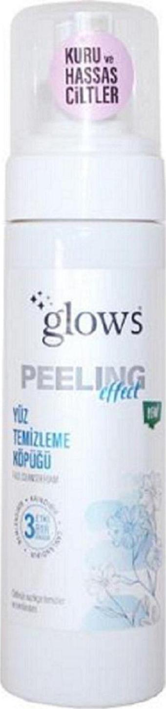 Glows Peeling Yüz Temizleme Köpüğü Kuru Ve Hassas Ciltler 200 Ml