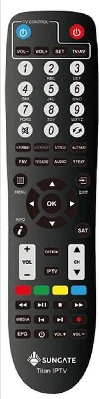 Sungate Titan İp Tv uydu kumandası