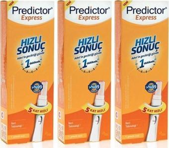 Predictor Express Hızlı Sonuç Gebelik Testi | 3 Adet