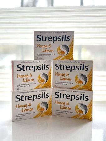 Strepsils Bal Ve Limon Aromalı 24 Pastil 5’Li Set