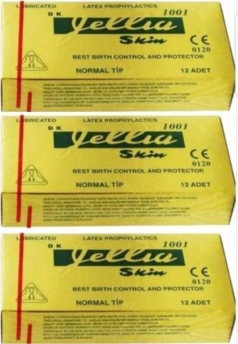 Jellia Normal Tip Prezervatif 12Li X 3 Paket Condom