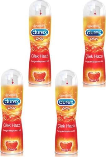 Durex Su Bazlı Çilekli Kayganlaştırıcı 50 Ml 4 Adet