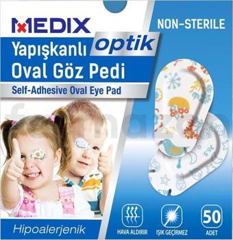 Medix Yapışkanlı Oval Göz Pedi 50Li