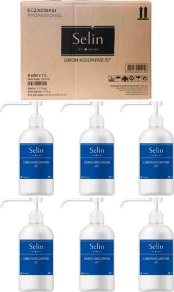 Selin Limon Kolonyası Sprey Pompalı 1 Lt X 6 Adet