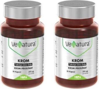 Venatura Krom Pikolinat 90 Kapsül 2 Adet