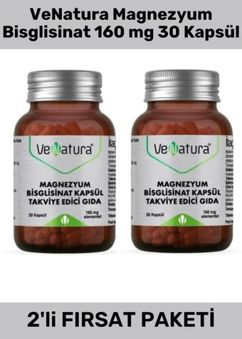 Venatura Magnezyum Bisglisinat 160 Mg 30 Kapsül - 2 Adet