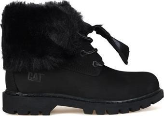 Caterpillar Utah Hakiki Deri Siyah Nubuk Kadın Bot 