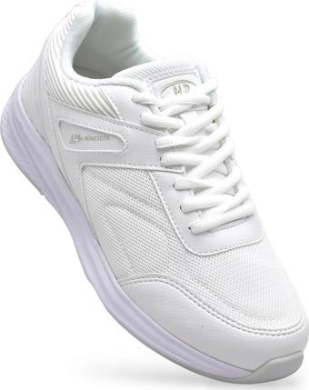 1543 Tam Ortopedik Taban Günlük Unisex Spor Ayakkabı Siyah Beyaz Spor Ayakkabı