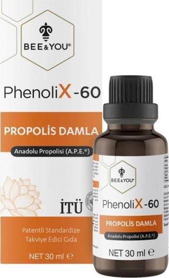 BEE & YOU PhenoliX-60 Propolis Damla 30 ml