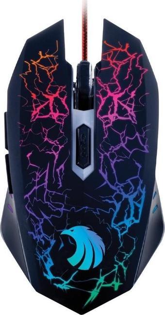 Polosmart PGM25 Kablolu Gaming Mouse & Mouse Pad Kırmızı