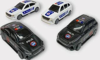 Çek Bırak TOGG Polis Arabası - 4lü Set