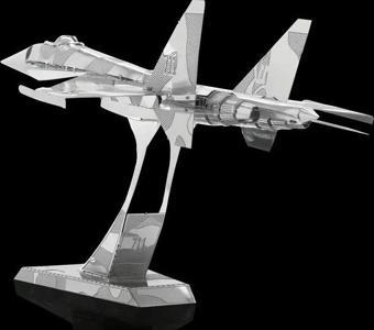 DIY 3D Metal Puzzle Bulmaca Rus Savaş Uçak SU-34 14+