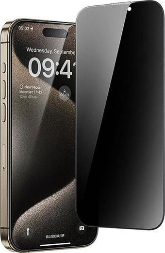 Yesido iPhone 16 Plus Premium 5D Privacy Hayalet Cam Ekran Koruyucu
