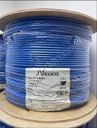 Nexans Nex1611tb5, Cat6, 500m, 23awg (0,58mm), Utp, %100 Bakır, Lszh Halogen Free, Makara, Kablo (ma