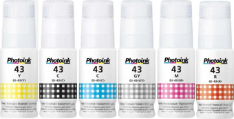 Photoink Canon G540 6 Renk Mürekkep 70 ML GI-43