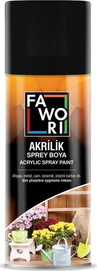 Fawori Akrilik Krom Sarı Sprey Boya RAL1023 400Ml