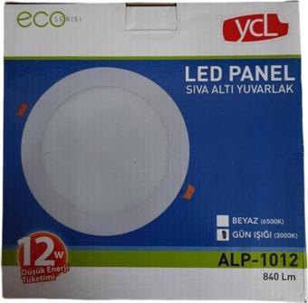 Yücel 12W Led Panel Eko Yuvarlak Günışığı 3000k
