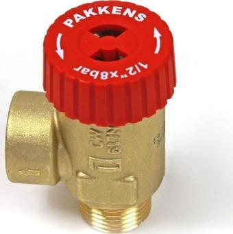 Pakkens 1/2\'\' Emniyet Ventili DN15 8 Bar Erkek