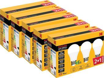 15 Adet Kodak 9 W Led Ampul 6500 K Beyaz Işık