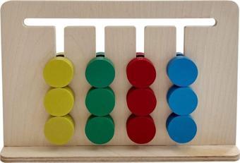 Hopiers Ahşap Rubik Abaküs - 3+ Yaş - Montessori Eğitici Ve Öğretici Çocuk Oyuncağı - Güvenli Ve Eğlenceli