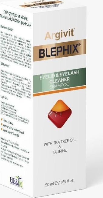 Argivit Blephix Göz Çevresi ve Kirpik Temizleyici Şampuan 50 ml