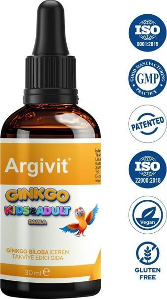 Argivit Ginkgo Kids & Adult Damla 30 ml (Ginkgo Biloba)